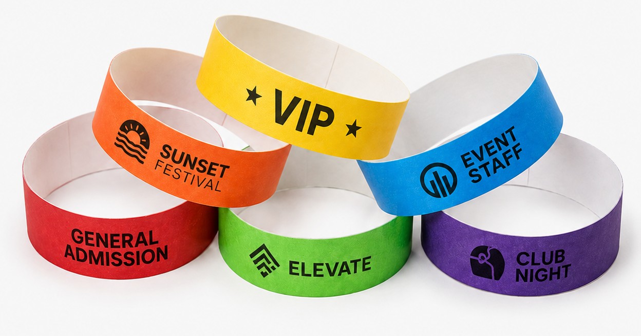 printed tyvek wristbands crop